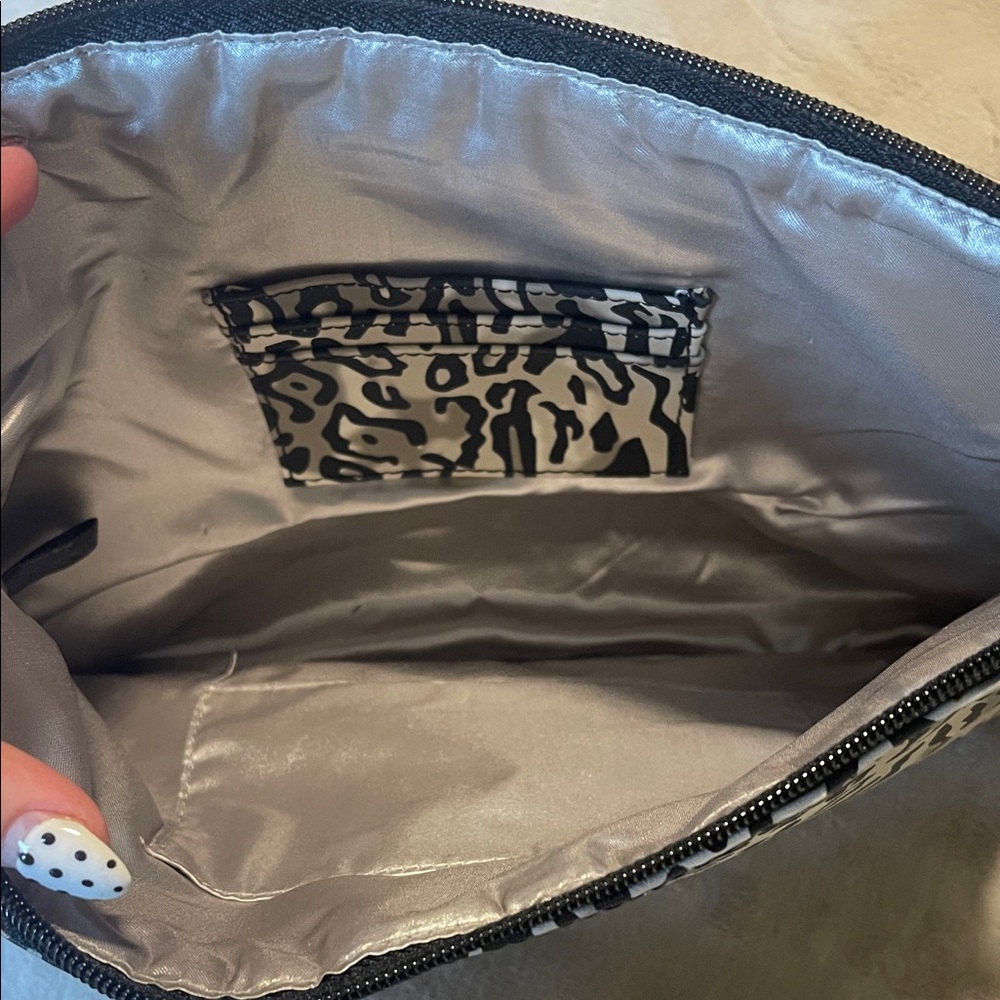 Grace Adele Black And Gray Patterned Crossbody Bag - image 3